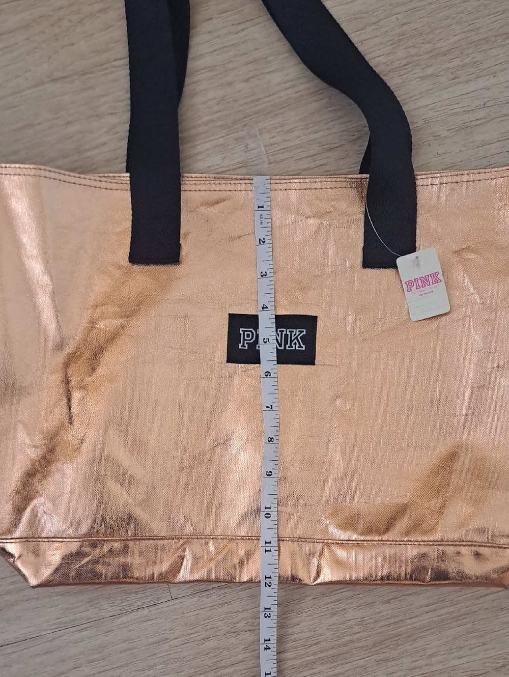 PINK Victoria's Secret Shimmering Tote - Bronze - Picture 3 of 7